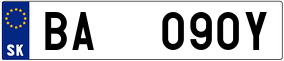 Trailer License Plate